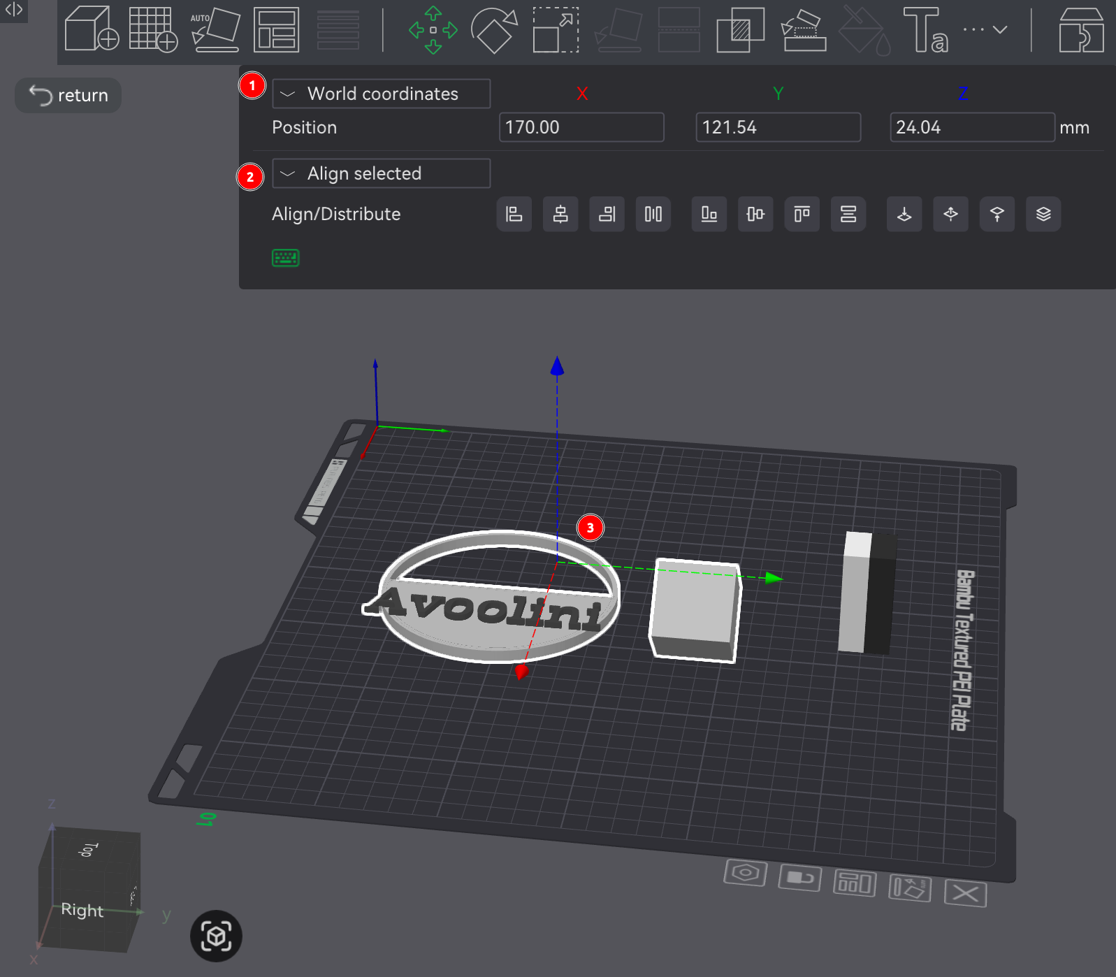 Bambu Studio Prepare screen movement parameters